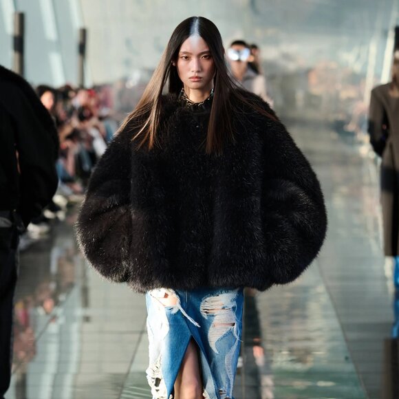 NWT Dion Lee Faux Fur Bomber Jacket Size Small - Picture 5 of 8